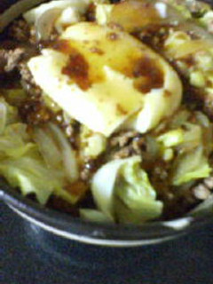 ひき肉キャベツのあんかけ丼-レシピのメイン写真