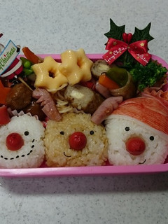 クリスマスキャラ弁当-レシピのメイン写真