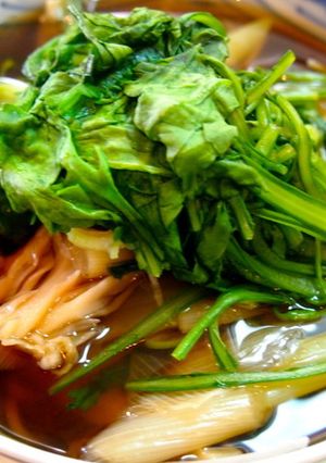 京都の春菊で朝からデトックス蕎麦-レシピのメイン写真