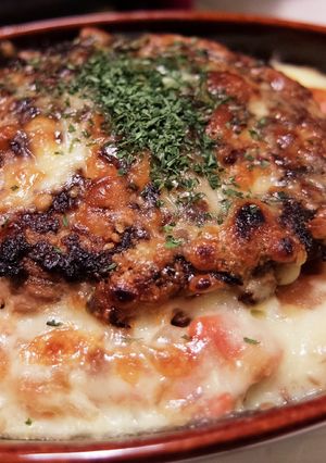 魚焼きグリルde簡単ハンバーグドリア-レシピのメイン写真