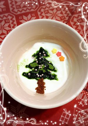 クリスマスの朝に☆ヨーグルトアートツリー-レシピのメイン写真