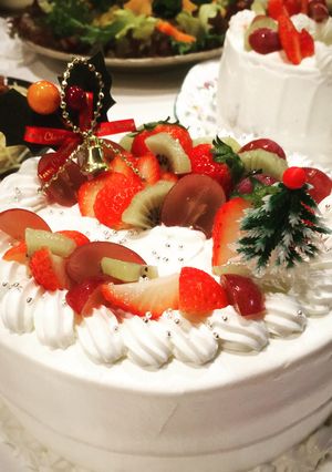 クリスマスデコレーションケーキ-レシピのメイン写真