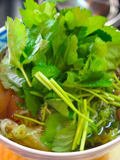 たっぷり三つ葉の温かい蕎麦-レシピのメイン写真