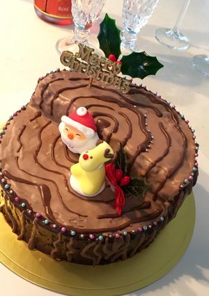 時短チョコスポンジ クリスマスケーキ☆♪-レシピのメイン写真