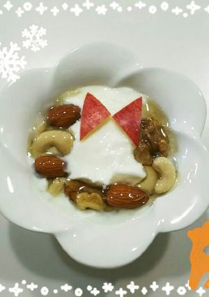 クリスマスリース☆ヨーグルトアート-レシピのメイン写真