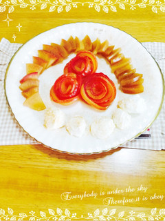 焼きりんごのヨーグルトクリーム添え-レシピのメイン写真