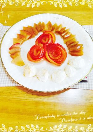 焼きりんごのヨーグルトクリーム添え-レシピのメイン写真