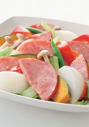 スモークハムと温野菜のサラダ-レシピのメイン写真