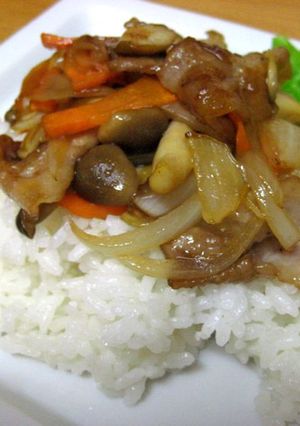 豚バラの甘辛丼-レシピのメイン写真