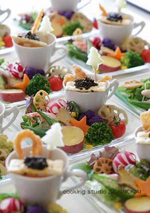 クリスマスに！温野菜のまろやか卵ソース☆-レシピのメイン写真