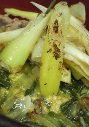 豚と水菜の卵とじ丼-レシピのメイン写真