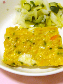 豆腐とツナの卵焼き・保育園給食-レシピのメイン写真