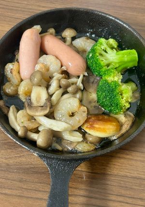 えびときのこのごろごろアヒージョ-レシピのメイン写真