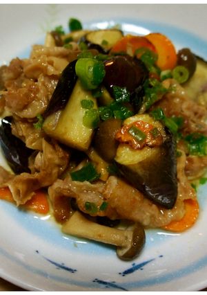 豚バラ肉と茄子の白味噌炒め-レシピのメイン写真