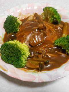 まぐろほほ肉の煮込み-レシピのメイン写真