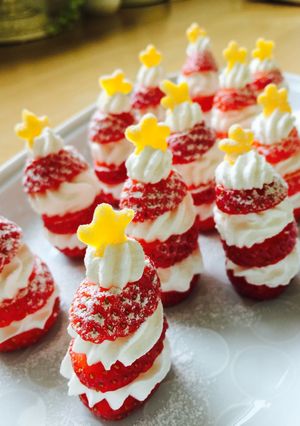 クリスマス☆いちごのツリーがいっぱい-レシピのメイン写真