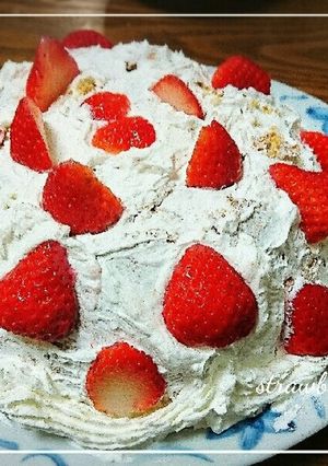 簡単!いちごのドームケーキ-レシピのメイン写真