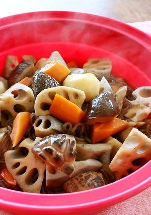 レンジで簡単！ホッとする味。根菜煮-レシピのメイン写真