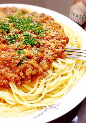 トマト缶で簡単!我が家のミートソース♪-レシピのメイン写真