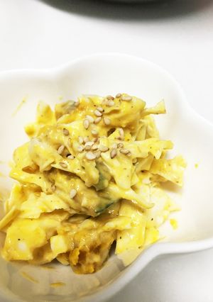 かぼちゃの煮物で簡単サラダ(*^^*)-レシピのメイン写真