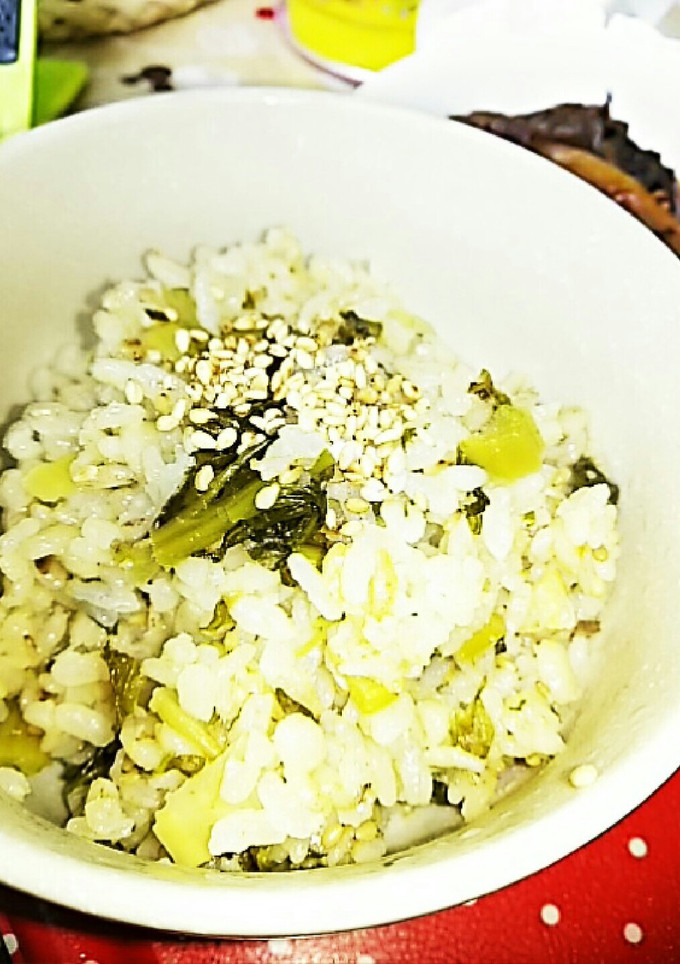 信州☆野沢菜漬けの炊き込み御飯-レシピのメイン写真