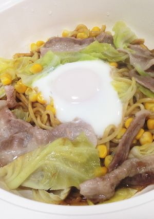 焼きそば好きのレンジで最強一人焼きそば！-レシピのメイン写真