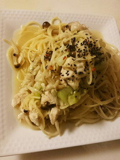 トリむねチャーシューでお店の和風パスタ-レシピのメイン写真