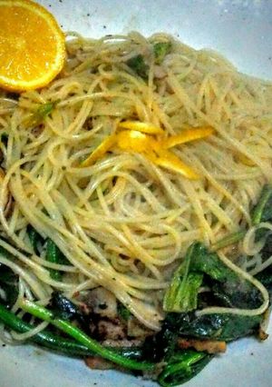 香るゆずのパスタ（ベーコン＆ほうれん草）-レシピのメイン写真