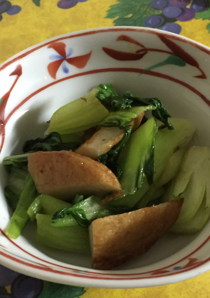 さつま揚げと青梗菜炒め-レシピのメイン写真