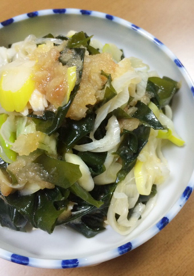 箸休めに♬ねぎとワカメの梅おろし和え-レシピのメイン写真