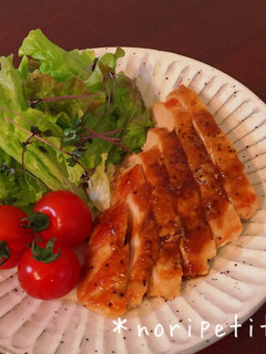 ジューシー♡鶏むね肉のソテーガリバタ醤油-レシピのメイン写真