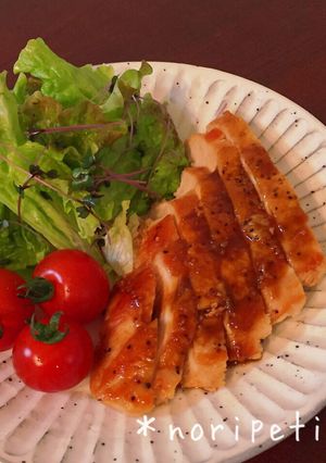 ジューシー♡鶏むね肉のソテーガリバタ醤油-レシピのメイン写真