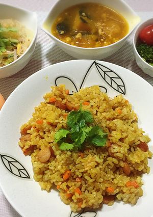 簡単お手軽☆炒めるカレーピラフ-レシピのメイン写真