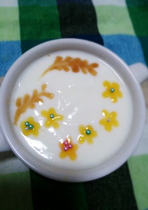 ヨーグルトアート♪お花畑風-レシピのメイン写真