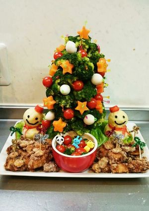 お野菜のツリーでチーズフォンデュ-レシピのメイン写真