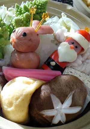 クリスマス★サンタ＆トナカイのミニ鍋♪-レシピのメイン写真
