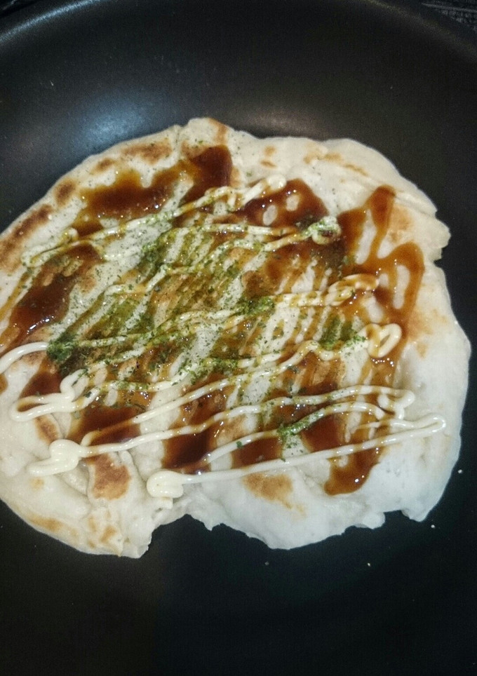 ピザ生地の残りでお好み焼きパン風 簡単-レシピのメイン写真