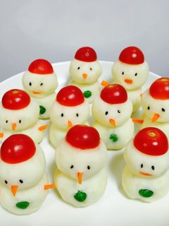 マッシュポテトのスノーマン-レシピのメイン写真