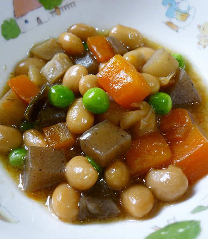 五目煮豆【保育園給食】-レシピのメイン写真