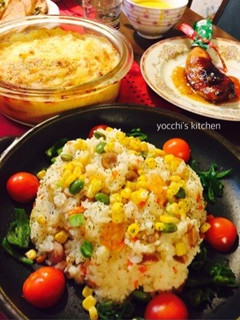 超簡単!ぶち込め炊飯器!エビピラフ♡-レシピのメイン写真
