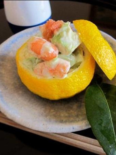 簡単!ゆず玉でエビとアボカドのカクテル-レシピのメイン写真