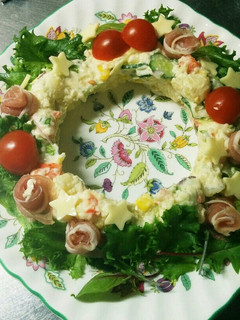 クリスマスෆ❛ั◡❛ัෆリース風サラダ-レシピのメイン写真