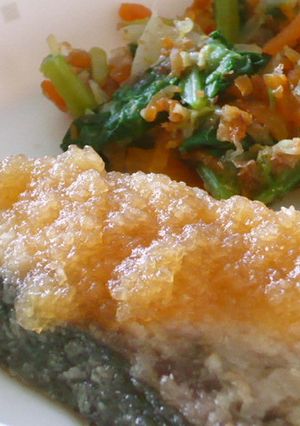 ぶりのみぞれかけ・保育園給食-レシピのメイン写真