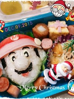 サンタマリオキャラ弁-レシピのメイン写真