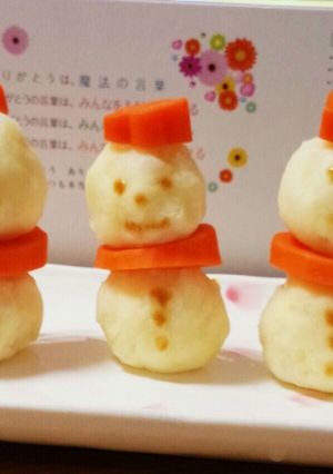 クリスマスに☆こども喜ぶポテだるま-レシピのメイン写真