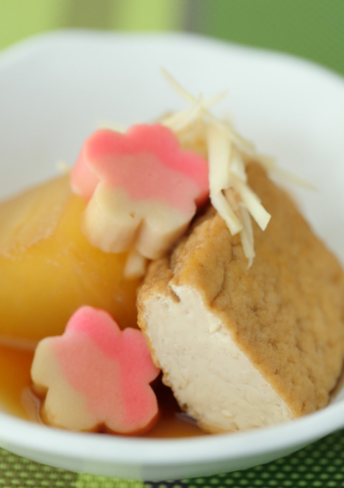 生揚げと生麩の含め煮-レシピのメイン写真