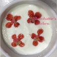 ヨーグルトアート☆苺ジャムでお花♫