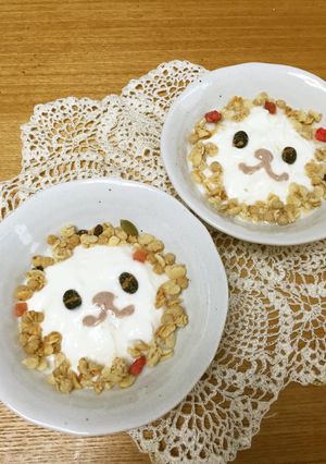 ヨーグルトアート☆シリアルライオン-レシピのメイン写真