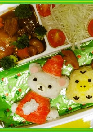 コリラックマ　クリスマス　サンタ　-レシピのメイン写真