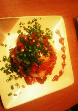 マグロのユッケ-レシピのメイン写真
